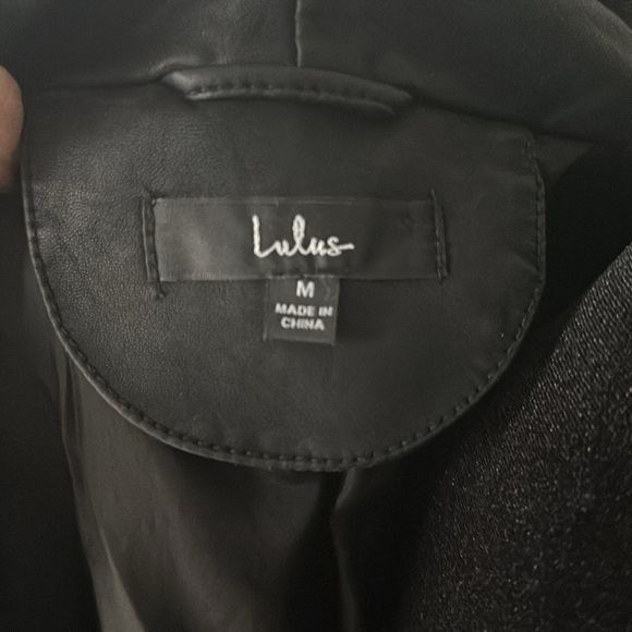 - Lulus vegan leather jacket size medium - Picture 4 of 4
